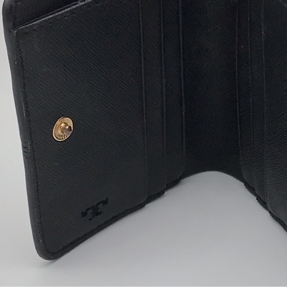 EUC TORY BURCH ROBINSON BLACK WALLET - Picture 9 of 16